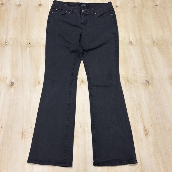 Lucky Brand Denim - Lucky Brand Lolita Boot Jeans Womens 8 Charcoal Wash Gray Bootcut Mid Rise Denim
